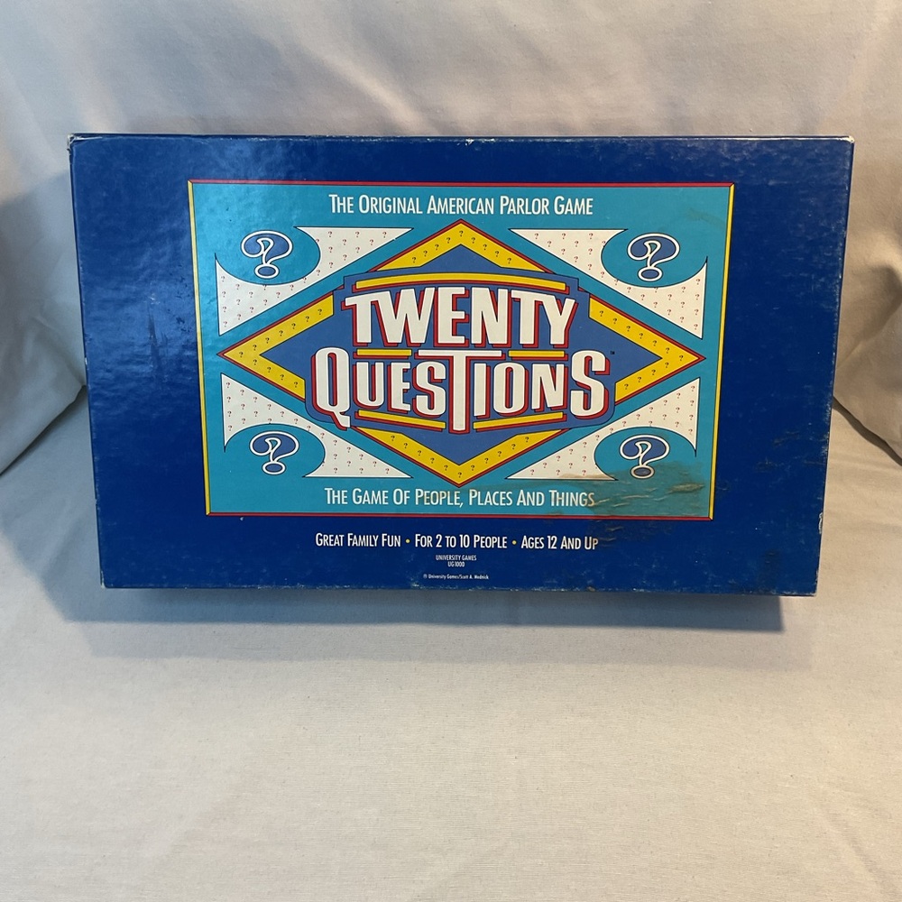Twenty Questions Vintage 1987 Game of People,‎ Places and Things 100% Complete